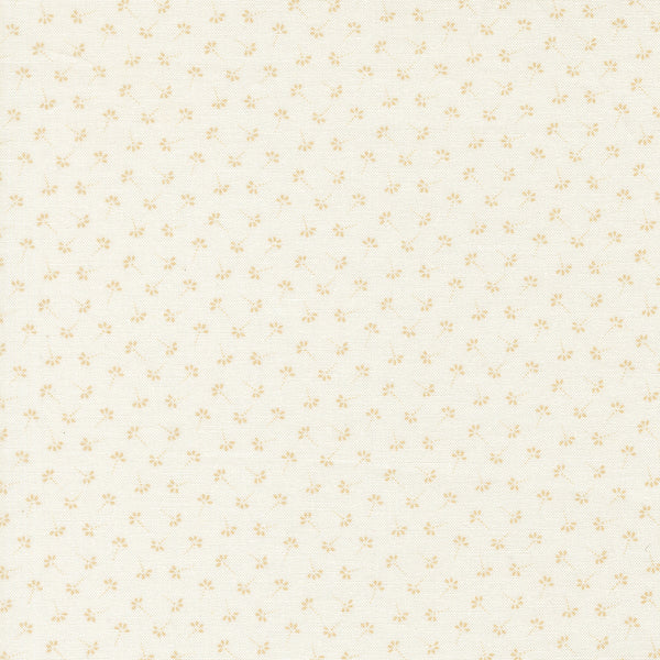 Summer's End Fabric by Fig Tree Quilts for Moda - Cream & Tan Tiny Floral Fabric