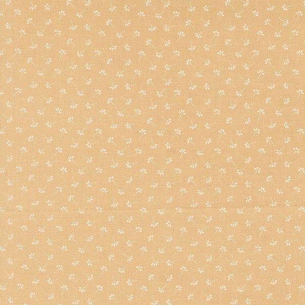 Summer's End Fabric by Fig Tree Quilts for Moda - Tan Tiny Floral Fabric