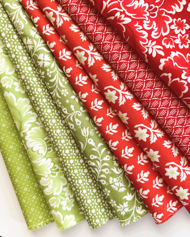 Fig Tree Buon Natale Fabric Fat Quarter Bundle - 8pc Bundle