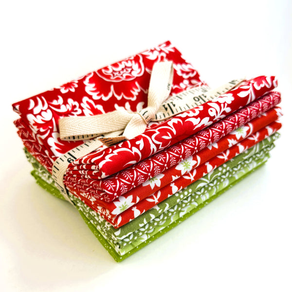 Fig Tree Buon Natale Fabric Fat Quarter Bundle - 8pc Bundle