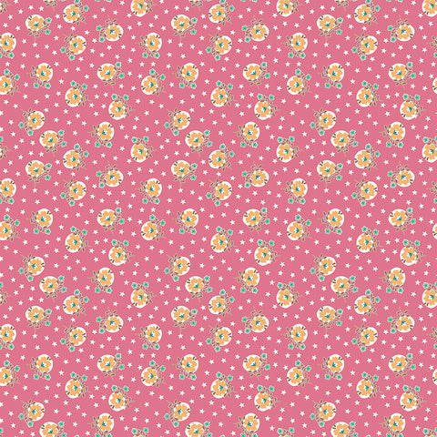 Home Town Fabric by Lori Holt for Riley Blake - Pink Floral Fabric