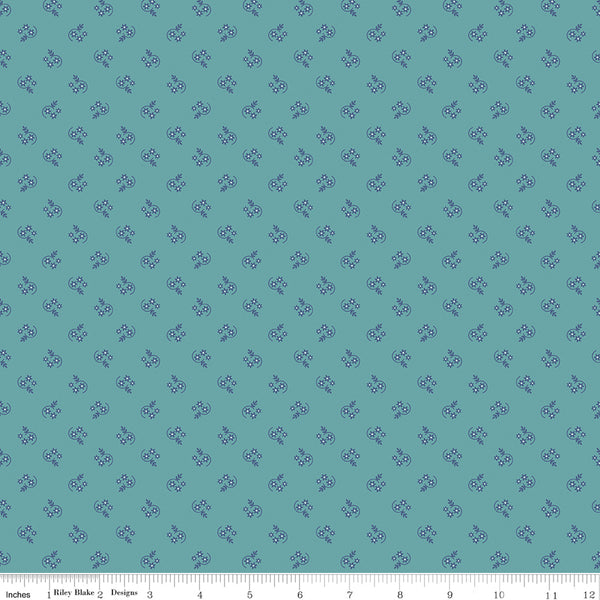 Lori Holt Blue Fabric Fat Quarter Bundle - 5pc Blue Color Bundle