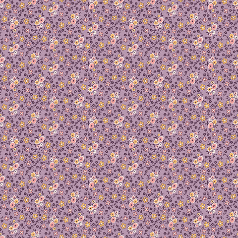 Autumn Fabric by Lori Holt for Riley Blake - Plum Small Floral Fabric