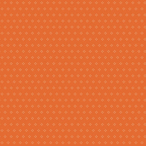 Autumn Fabric by Lori Holt for Riley Blake - Orange Small Geometric Fabric
