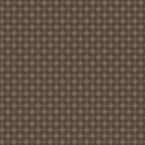 Autumn Fabric by Lori Holt for Riley Blake - Dark Brown Check Fabric