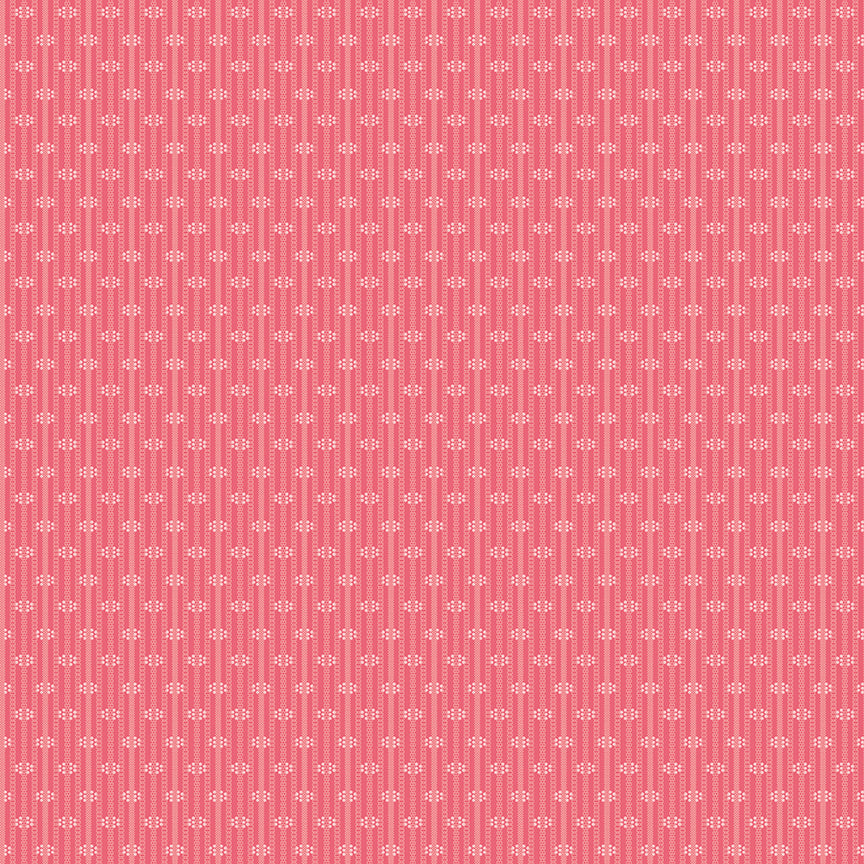 Piece & Plenty Fabric by Lori Holt for Riley Blake - Pink Small Stripe Fabric