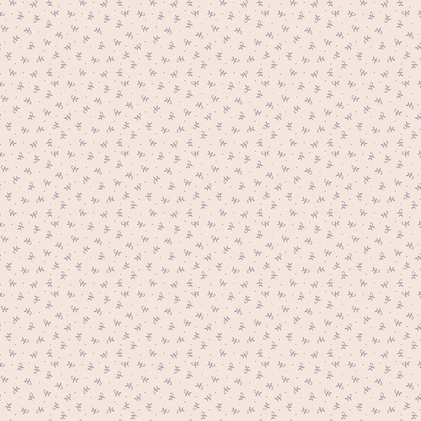 Piece & Plenty Fabric by Lori Holt for Riley Blake - Beige and Purple Small Sprout Fabric