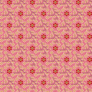 Gentler Times Fabric by Lori Holt for Riley Blake - Pink Floral Fabric