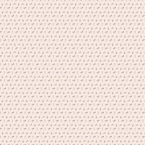 Gentler Times Fabric by Lori Holt for Riley Blake - Beige and Plum Tiny Geometric Print Fabric