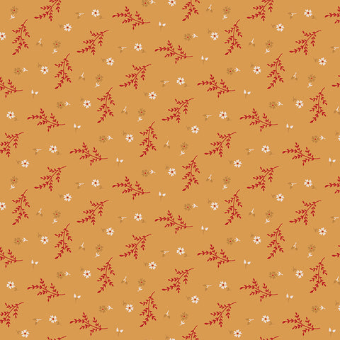 Gentler Times Fabric by Lori Holt for Riley Blake - Yellow Gold Tiny Floral Fabric