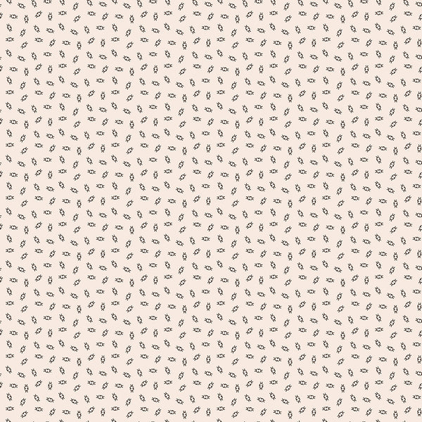 Gentler Times Fabric by Lori Holt for Riley Blake - Beige and Black Tiny Geometric Fabric