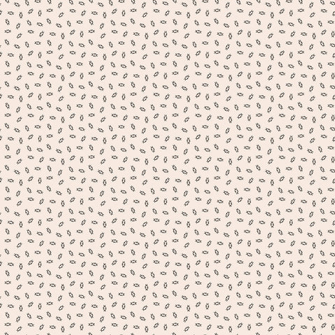 Gentler Times Fabric by Lori Holt for Riley Blake - Beige and Black Tiny Geometric Fabric