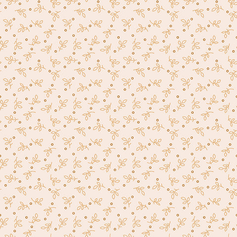 Gentler Times Fabric by Lori Holt for Riley Blake - Beige and Tan Small Floral Fabric