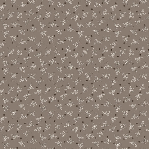 Gentler Times Fabric by Lori Holt for Riley Blake - Gray Small Floral Fabric