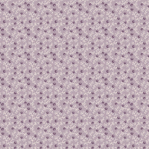 Gentler Times Fabric by Lori Holt for Riley Blake - Purple Small Floral Fabric