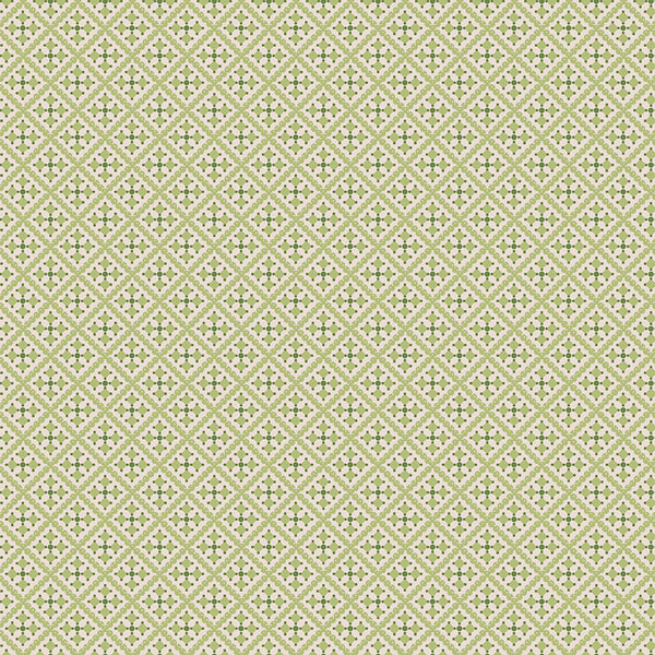 Gentler Times Fabric by Lori Holt for Riley Blake - Green Geometric Fabric
