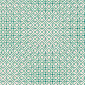 Gentler Times Fabric by Lori Holt for Riley Blake - Sea Glass Green Geometric Fabric