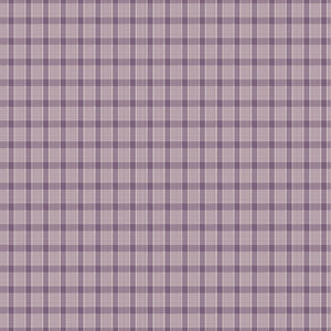 Gentler Times Fabric by Lori Holt for Riley Blake - Purple Plaid Fabric
