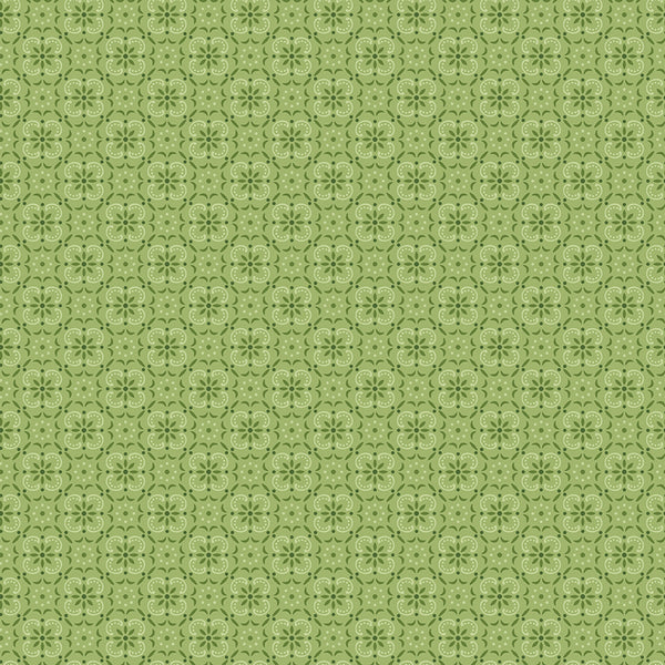 Farmer's Daughter Fabric by Lori Holt for Riley Blake - Green Bandana Fabric