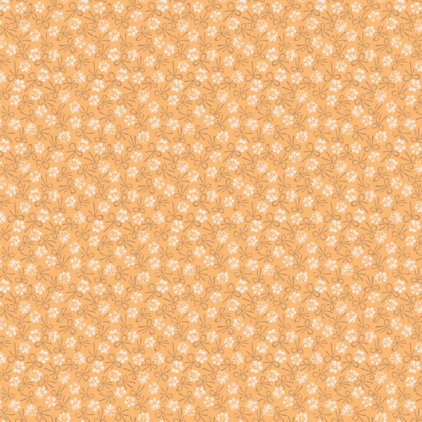 Farmer's Daughter Fabric by Lori Holt for Riley Blake - Yellow Small Floral Fabric