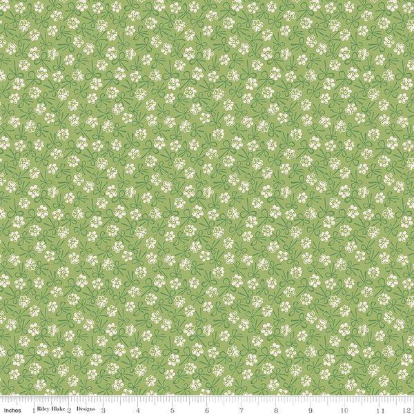 Lori Holt Farmer's Daughter Fabric Fat Quarter Bundle - 5pc Green Color Bundle