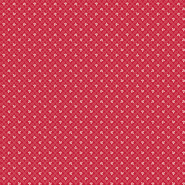Farmer's Daughter Fabric by Lori Holt for Riley Blake - Red Cherry Lattice Fabric