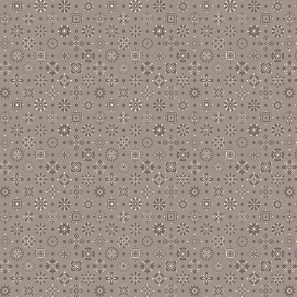 Farmer's Daughter Fabric by Lori Holt for Riley Blake - Gray Small Geometric Fabric