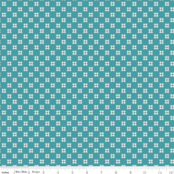 Lori Holt Farmer's Daughter Fabric Fat Quarter Bundle - 5pc Blue Color Bundle