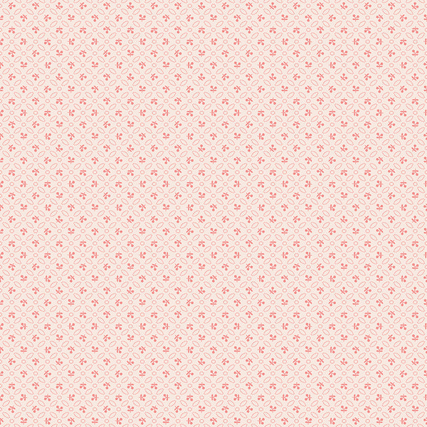Farmer's Daughter Fabric by Lori Holt for Riley Blake - Beige and Pink Cherry Fabric