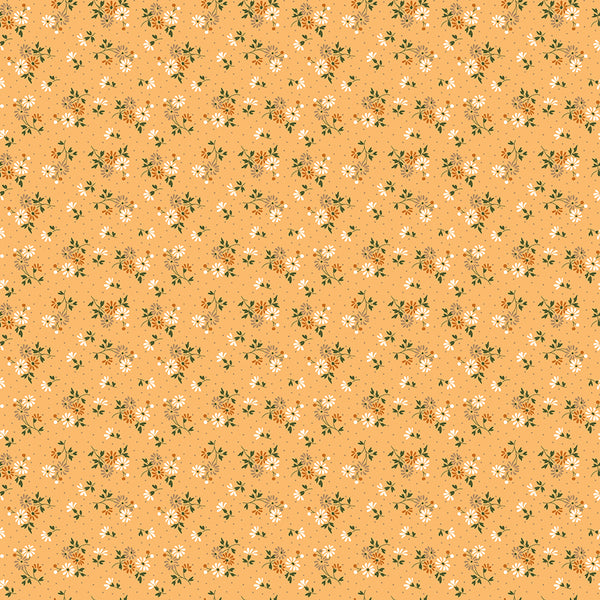 Baked With Love Fabric by Lori Holt for Riley Blake - Yellow Small Floral Fabric