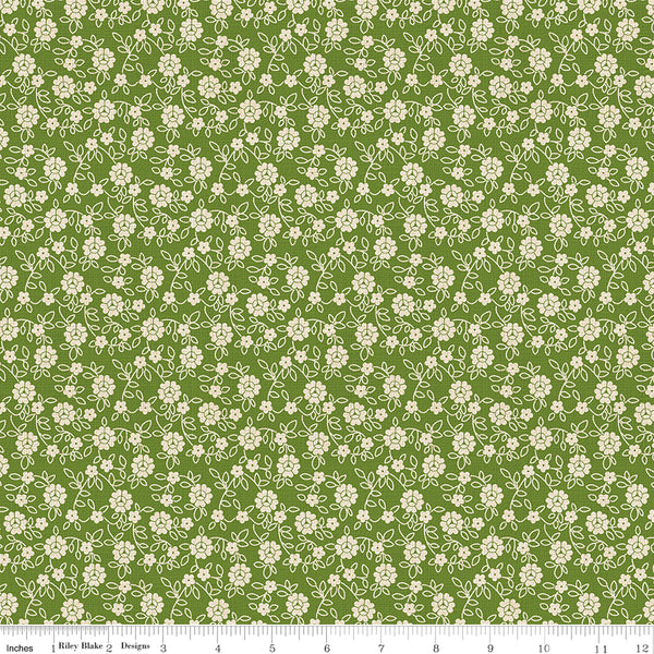 Lori Holt Baked With Love Fabric Fat Quarter Bundle - 5pc Green Color Bundle