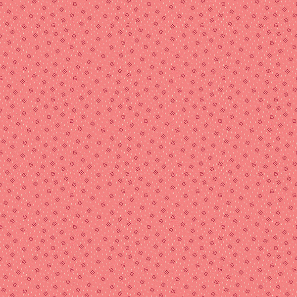 Baked With Love Fabric by Lori Holt for Riley Blake - Pink Small Geometric Fabric