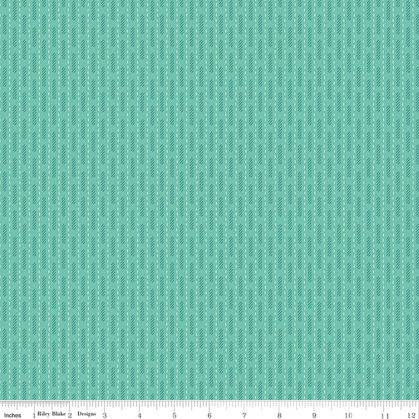 Lori Holt Baked With Love Fabric Fat Quarter Bundle - 5pc Sea Glass Green Color Bundle