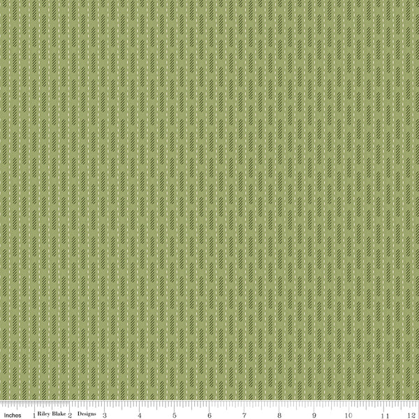 Lori Holt Baked With Love Fabric Fat Quarter Bundle - 5pc Green Color Bundle