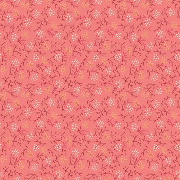 Baked With Love Fabric by Lori Holt for Riley Blake - Pink Floral Fabric