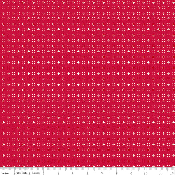 Lori Holt Baked With Love Fabric Fat Quarter Bundle - 5pc Red Color Bundle