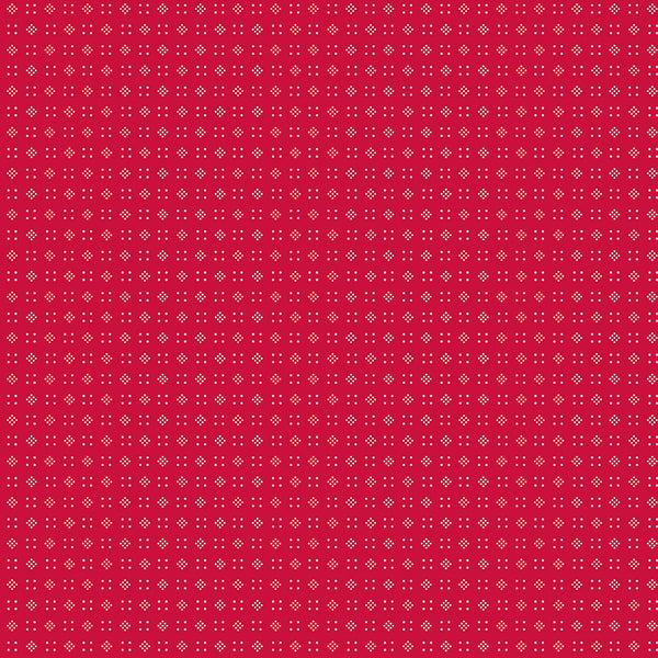 Baked With Love Fabric by Lori Holt for Riley Blake - Red Small Geometric Fabric