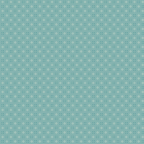 Baked With Love Fabric by Lori Holt for Riley Blake - Blue Small Geometric Fabric