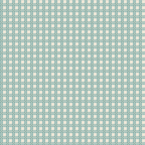 Baked With Love Fabric by Lori Holt for Riley Blake - Blue Small Check Fabric
