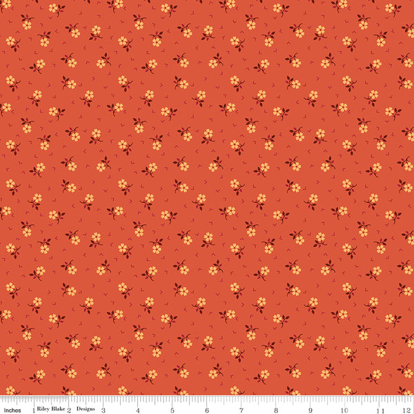 Lori Holt Baked With Love Fabric Fat Quarter Bundle - 5pc Orange Color Bundle