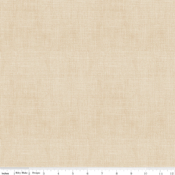 Baked With Love Fabric by Lori Holt for Riley Blake - Beige Woven Look Small Fabric