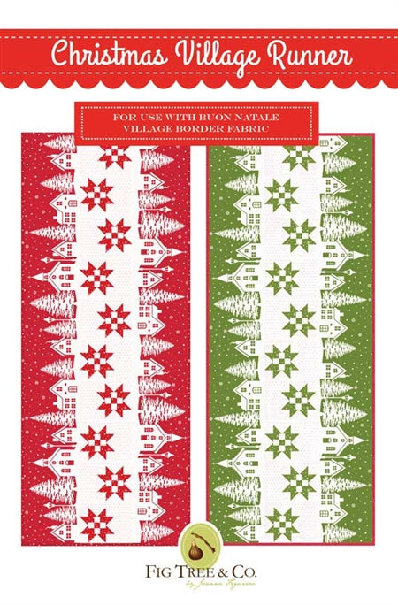 Christmas Village Runner Pattern by Fig Tree Quilts