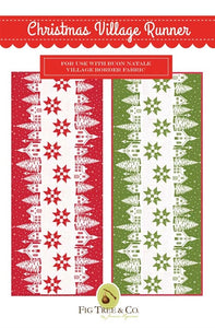 Christmas Village Runner Pattern by Fig Tree Quilts