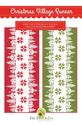 Christmas Village Runner Pattern by Fig Tree Quilts