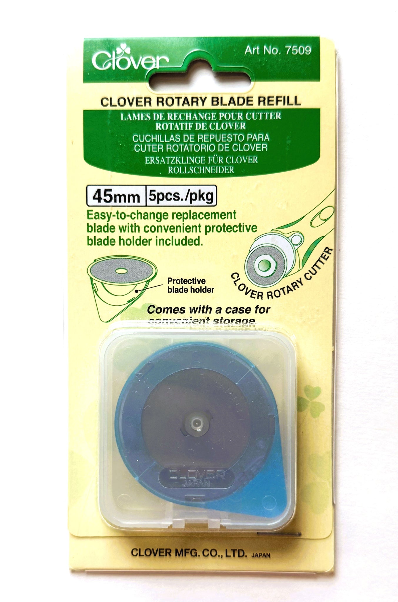 Clover Rotary Blade Refill 5pk - 45mm Replacement Blades for Clover Cutter