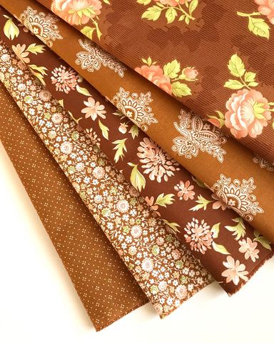 Ditsy-Floral Themed Pattern Fabric Bundle-Flower Printed Fat Quarters –  CraftsFabrics