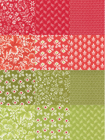 Fig Tree Buon Natale Fabric Fat Quarter Bundle - 12pc Bundle