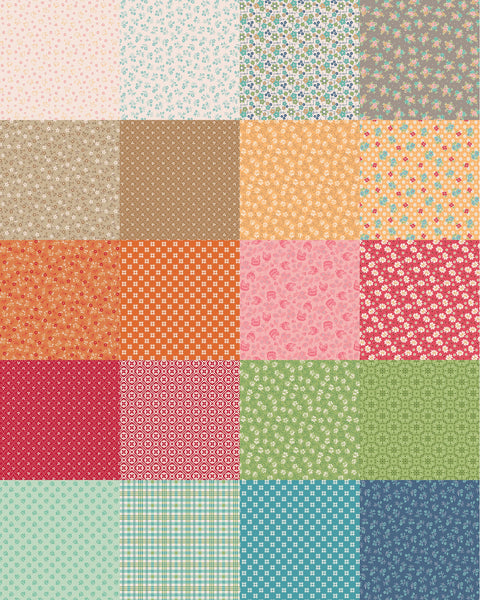 Lori Holt Farmer's Daughter Fabric Fat Quarter Bundle - 20pc Bundle