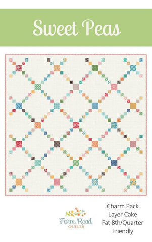 sweet peas quilt pattern by farm road quilts