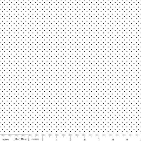 riley blake swiss dot black on white cotton fabric by the yard